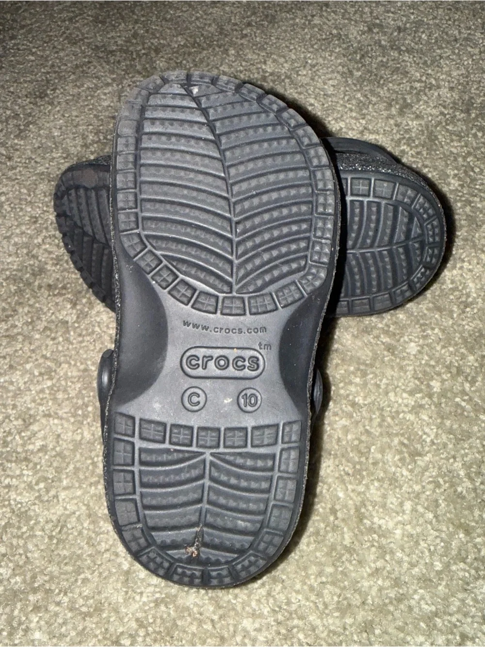 Kids Glitter CROCS Sandals - Multi Color Sparkle
